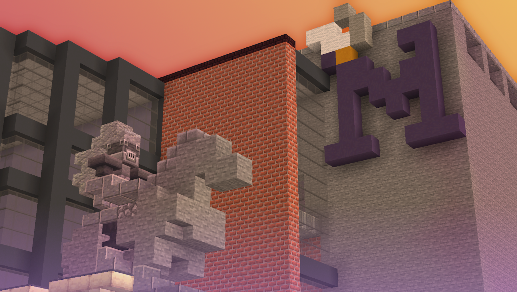 Back view of Minecraft MHS